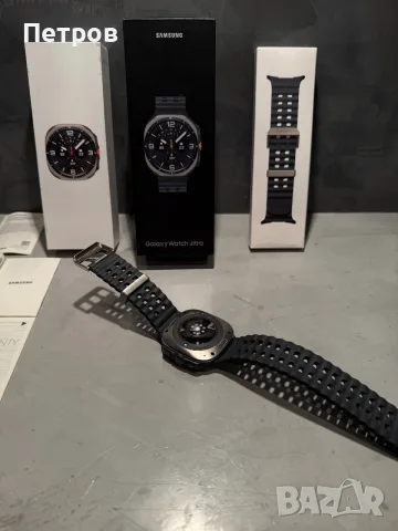 КАТО ЧИСТО НОВ Samsung Galaxy Watch Ultra LTE Titanium Silver, снимка 6 - Смарт часовници - 56261221