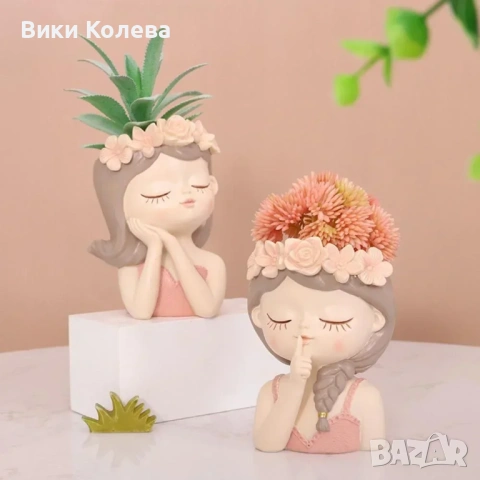 Силиконови молдове за арт кашпи "Мечтателка"