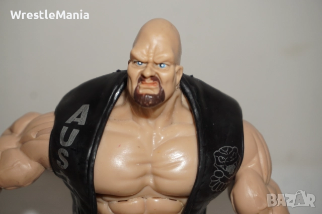 Рядка Колекционерска Фигура На Stone Cold Steeve Austin от 1998г Jakks Pacific, снимка 3 - Колекции - 51854946