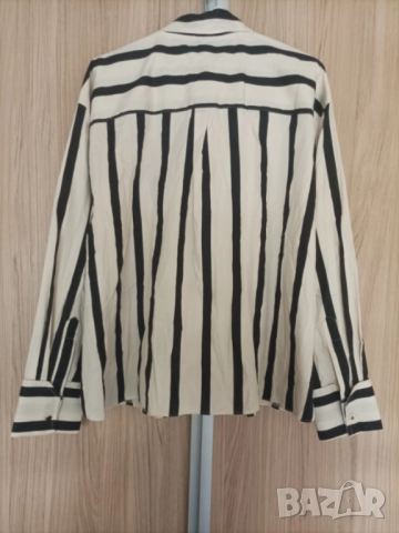 Нова памучна риза райе Next, снимка 9 - Ризи - 52787838