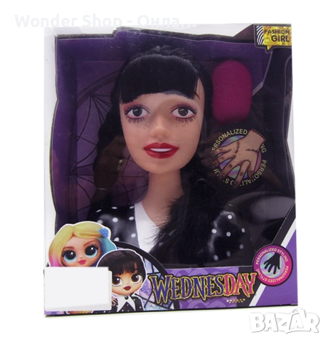 Стилни прически с кукла за оформяне на прически с гребен, снимка 3 - Кукли - 52983807