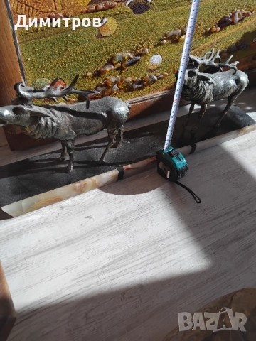 Огромна скулптура на елени, снимка 3 - Антикварни и старинни предмети - 52789058