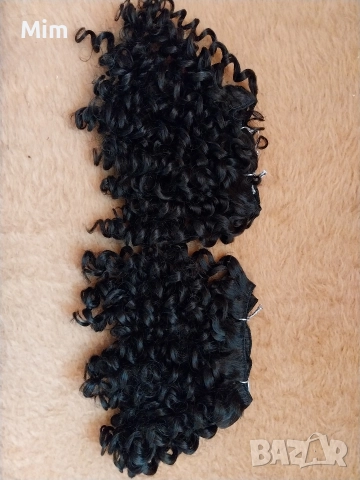 Екстейшан, удължение на коса Черна на масури, снимка 3 - Аксесоари за коса - 42634594