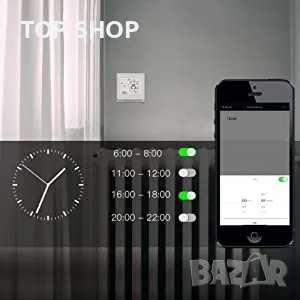 MoesGo Smart WI-FI програмируем термостат 16A/температурен контролер за ел. отопление,Tuya/SmartLife, снимка 8 - Други - 49308684