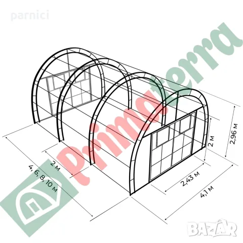 Оранжерии Primaterra Agro и Primaterra Maxi - професионален клас, снимка 3 - Градинска техника - 23890218