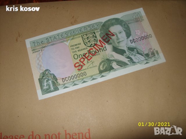 1 паунд Джърси 1989 г/SPECIMEN
