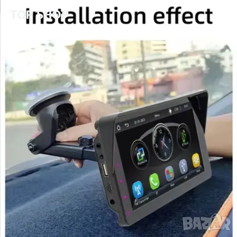 Универсално 7-инчово автомобилно радио Мултимедиен видео плейър Безжичен Carplay, снимка 5 - Радиокасетофони, транзистори - 48794419