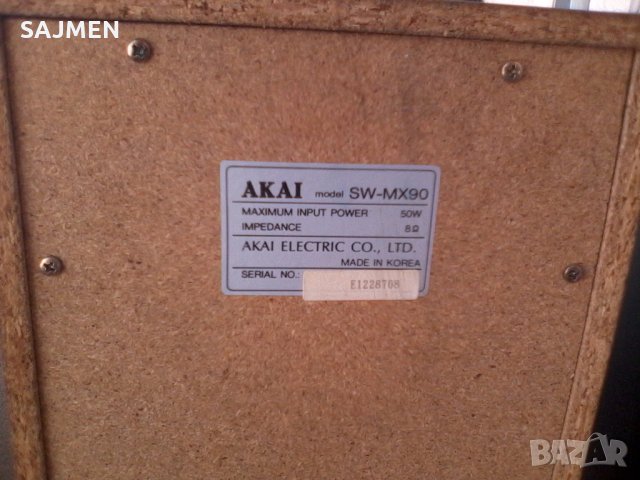 Akai sw-mx90; ТОНКОЛОНИ, снимка 8 - Тонколони - 30150292