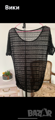 Блуза от дантела в размер L, снимка 3 - Тениски - 44519059