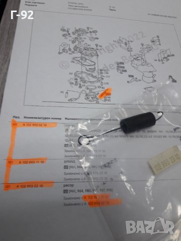 A1029932310**NEU**MERCEDES-BENZ**ПРУЖИНА ЗА ЛОСТОВАТА СИСТЕМА НА ГАЗТА *
