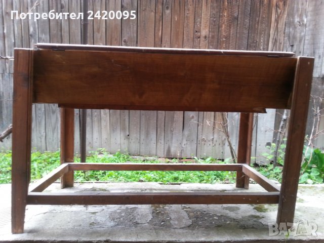 стара  дървена маса -60лв, снимка 5 - Маси - 30824272