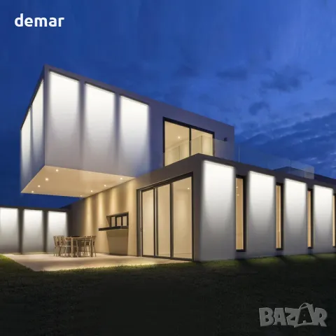 YASOTEK LED лампа за осветяване на стена, 36W 4000K Неурално бяло, 4800 лумена, IP65, 1 метър, снимка 7 - Лед осветление - 49672203