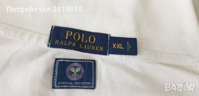 POLO Ralph Lauren Wimbledon Pique Cotton Custom  Fit Mens Size 2XL ОРИГИНАЛ! Мъжка Тениска!, снимка 16 - Тениски - 50781921