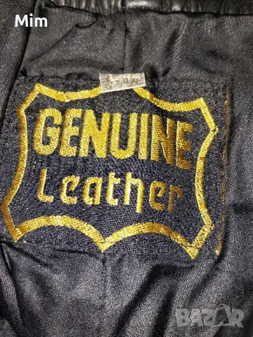 GENUINE Leather L Черен моторджийски панталон от естествена кожа , снимка 2 - Панталони - 47568017