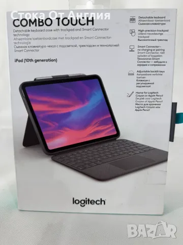 Клавиатура LOGITECH Combo Touch for iPad 10th, снимка 6 - Клавиатури и мишки - 50000268