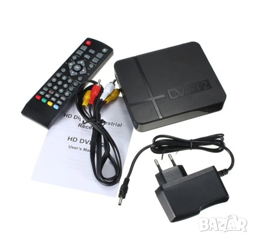 Декодер Приемник за цифрова телевизия ТВ Бокс DVB-T2, снимка 2 - Приемници и антени - 34012657