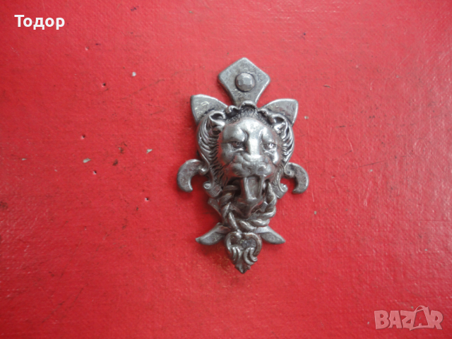 Старинно чукало лъв миниатюура , снимка 3 - Колекции - 44714467