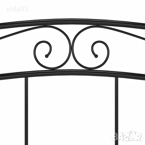 vidaXL Рамка за легло, черна, метал, 180x200 cм, снимка 7 - Спални и легла - 56146850