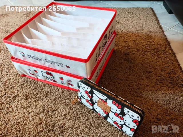 Орг.комплект Hello kitty - портмоне с 3 органайзера!, снимка 3 - Други - 50041517