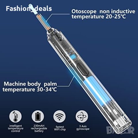 Нова 1920P HD Камера за Почистване на Уши VITCOCO с 6 LED светлини", снимка 8 - Други - 42702028