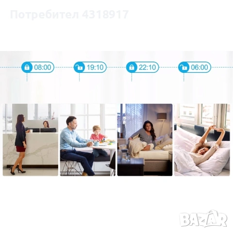 Безжична алармена система LCD 2.4" Wifi GSM, Onshop, Tuya Smart, 2xPIR, Бял, снимка 8 - Други - 54225917