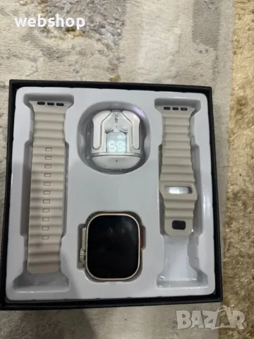 Комплект Смарт Часовник с Amoled дисплей + Безжични слушалки, снимка 5 - Смарт часовници - 49161171