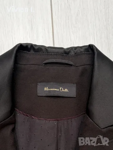 Елегантно черно сако Massimo Dutti, снимка 3 - Сака - 55943081