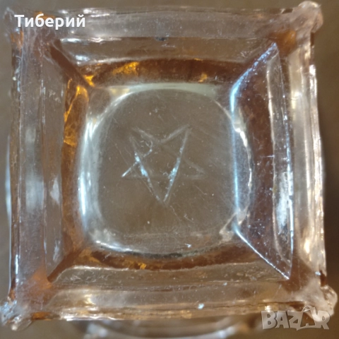 Стъклена ваза стара, снимка 5 - Вази - 52025457