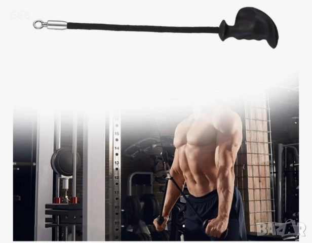 Комплект от 2 въжета, едностранни за трицепс, снимка 4 - Други спортове - 52897809