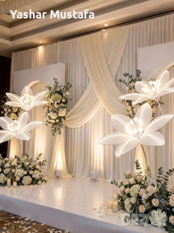 LED цветя украси