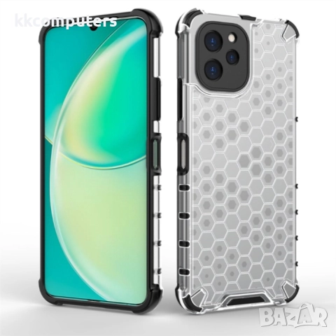 Huawei Nova Y61 Силиконов Калъф Honeycomb TPU и Протектор, 19,90 лв, снимка 2 - Калъфи, кейсове - 52732493