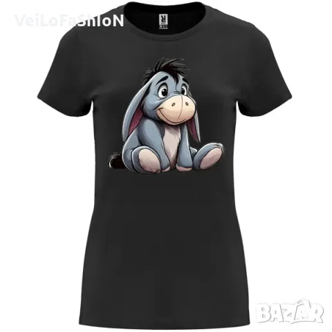 Нова дамска тениска с Йори - Магаренцето от Мечо Пух в три цвята, снимка 2 - Тениски - 48705158