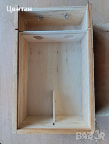 дървена кутия за 2 бутилки вино, снимка 2 - Други - 52638966