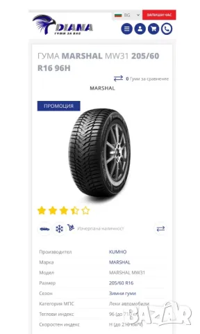 John Cooper Works 16” джанти + KUMHO 205/60/16 зимни гуми - 7,9 mm, снимка 10 - Гуми и джанти - 48808547