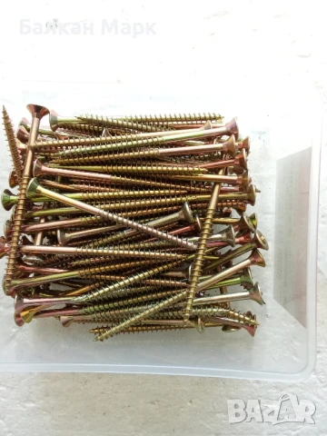 ВИНТОВЕ ЗА ДЪРВО-TORX,ПДЧ,МДФ,шперплат,OSB-5х80мм- 100бр./оп., снимка 2 - Строителни материали - 50522383