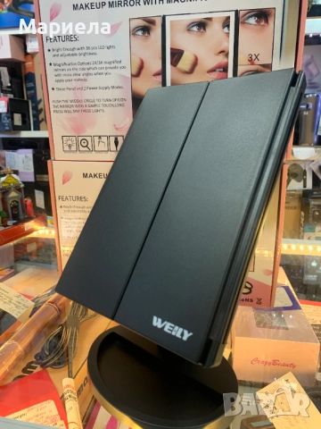 Козметично огледало с LED осветление и увеличение, снимка 5 - Други стоки за дома - 52155610