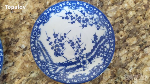 Японски сервиз за чай, маркиран с литофан, снимка 7 - Антикварни и старинни предмети - 40145425