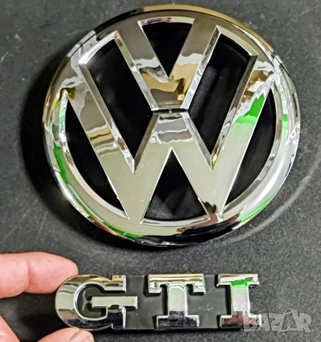Емблеми за VW GOLF 6, GTI, за предна решетка, VW GOLF 6, емблема Volkswagen, комплект 