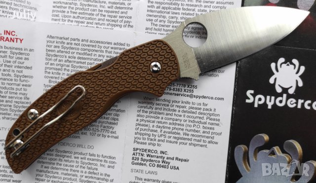 Сгъваем нож Spyderco C123 Sage 5, снимка 17 - Ножове - 39965584