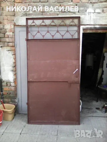 Mетална     врата   / Без  каса    /   95  х  2   м    ., снимка 4 - Входни врати - 49968406