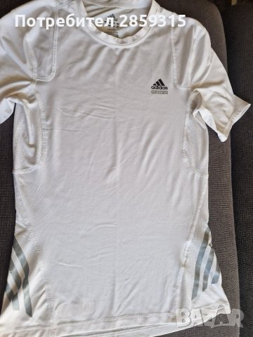 Adidas - оригинална мъжка тениска - размер М, бял цвят, снимка 8 - Тениски - 44163867