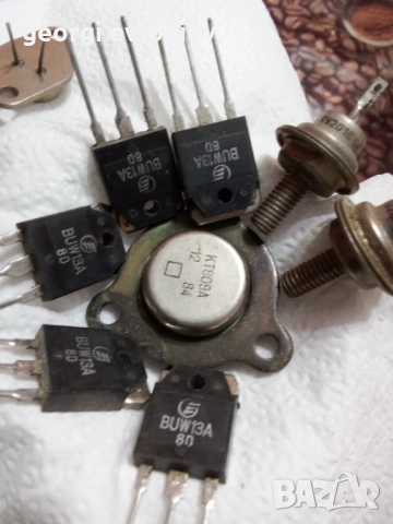 КТ809А. 6.00 лв, КУ201Е  2.50 .лв.BUW13A 3.00лв.2Т6551Е 2лв .МП39Б 1.50лв