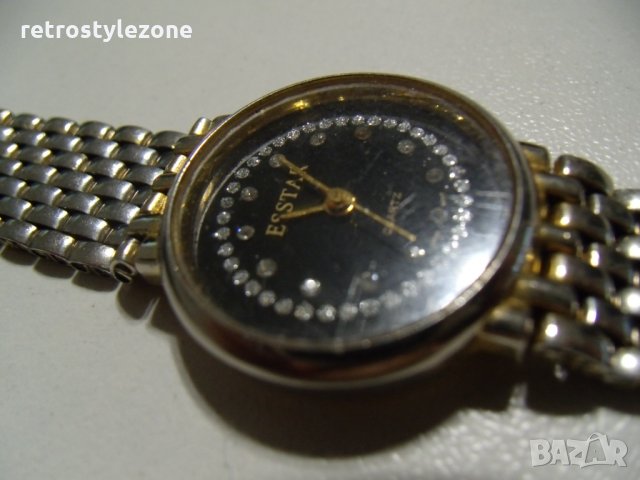 № 4542 стар дамски часовник ESSTAR   - кварцов механизъм  - работещ, снимка 6 - Дамски - 30072148