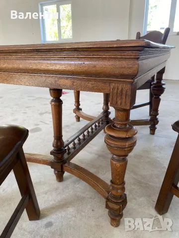 Антична дървена маса, снимка 5 - Маси - 50151581