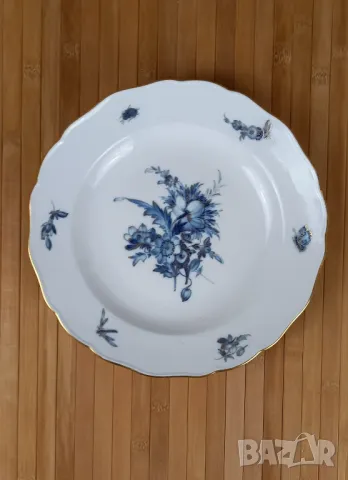 Три стари дълбоки чинии Meissen, снимка 8 - Чинии - 49653263