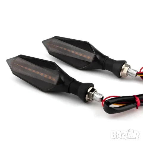 LED мигачи с бяла дневна светлина и жълт сигнал 2 броя, снимка 3 - Аксесоари и консумативи - 55865959