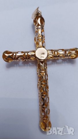 Златен кръст с александрит, снимка 3 - Пръстени - 40173346