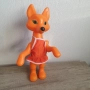 Стара голяма пластмасова играчка- лисица, снимка 1