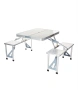 Сгъваема маса за къмпинг със столове тип куфар, Алуминиеви, снимка 9