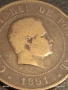 Стара монета 20 реис 1891г. Португалия Карлос първи за КОЛЕКЦИЯ 53119, снимка 6